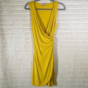 Yellow Wrap Dress